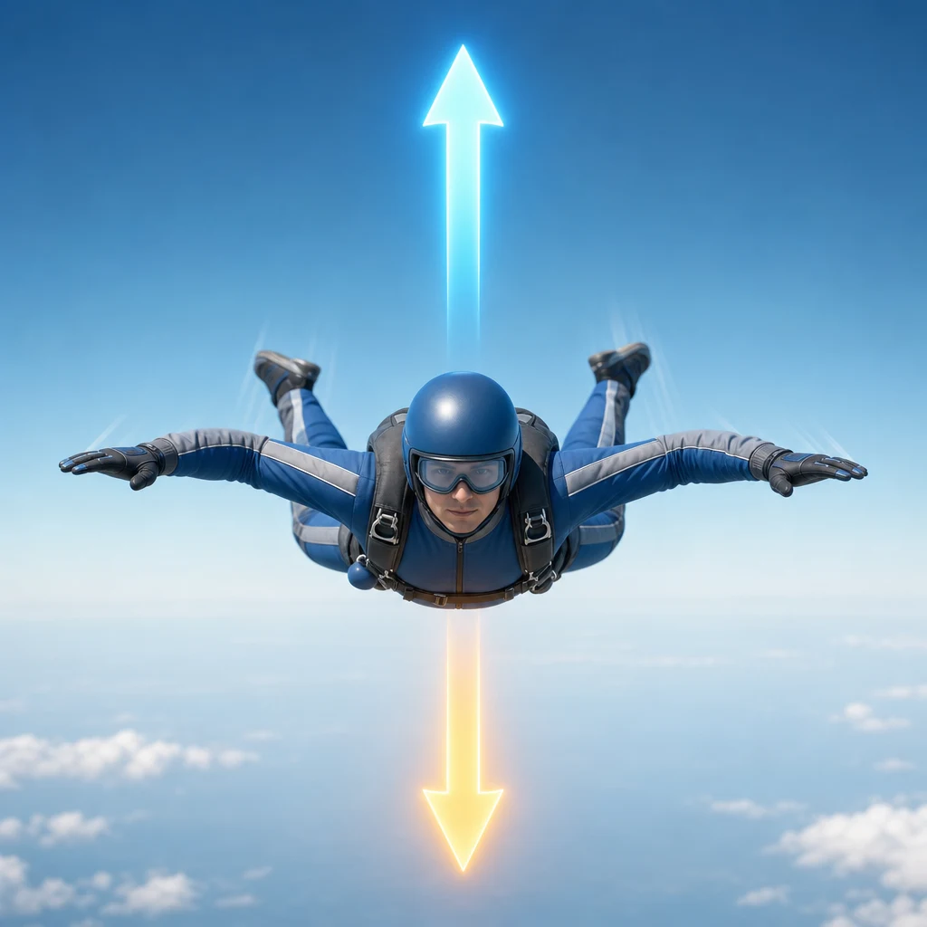 GCSE Physics revision: terminal velocity — forces at balance, weight vs drag